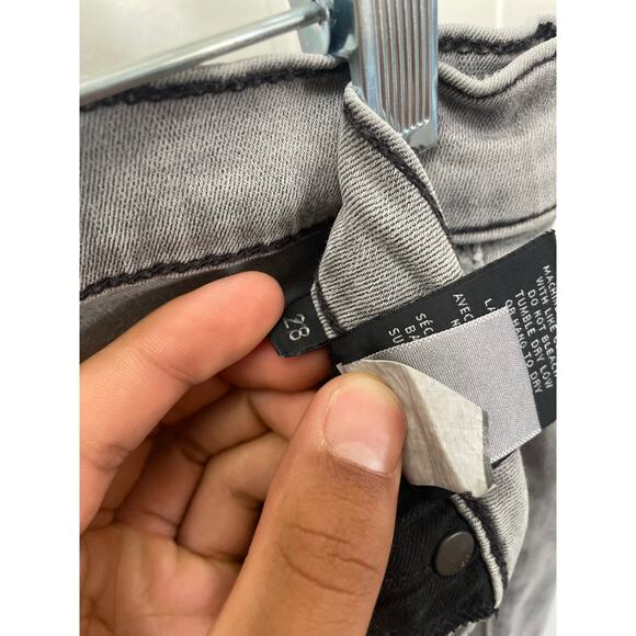 Hudson Natalie Light Grey Womans Skinny Jeans size 28 - Picture 4 of 7